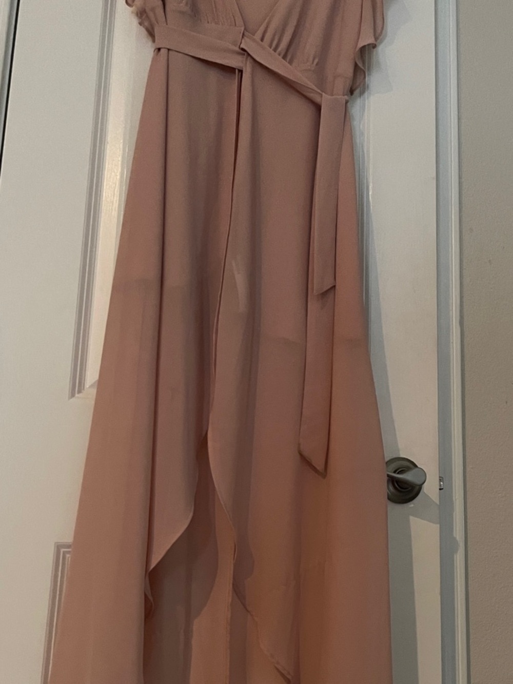 NWOT Forever 21 Dusty Rose High-Low Wrap Maxi Dress - Size S - Picture 5 of 8